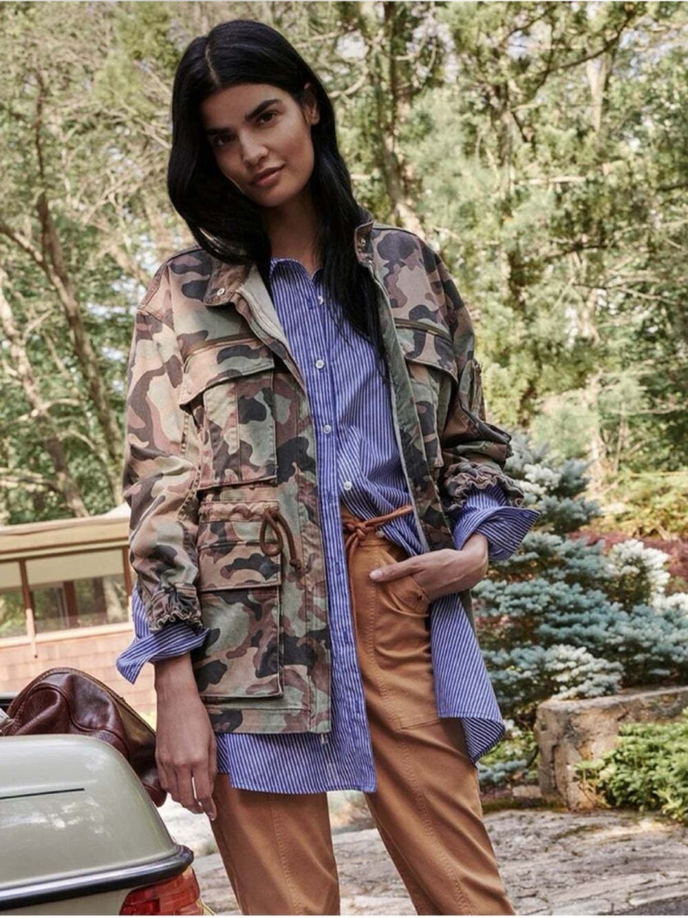 VERONICA BEARD Sumner Camo Anorak Jacket